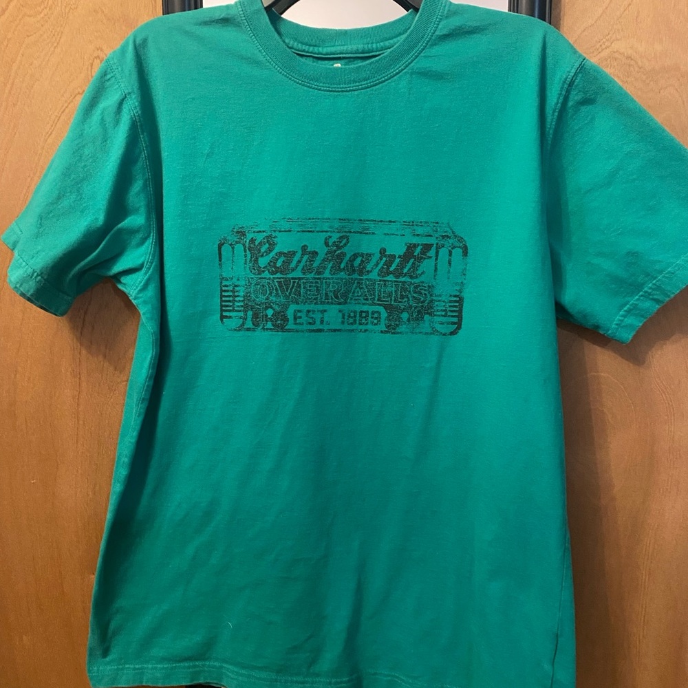 Carhartt Green Retro Logo Graphic T-Shirt